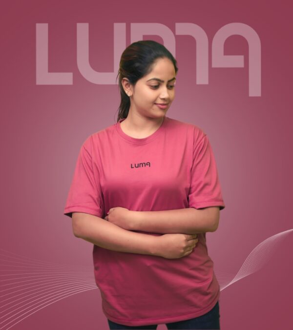 Regular Neck with Logo High Build Printed - Magenta Pink