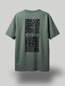 Luma Classic Graphic Back Print T-Shirt - Green