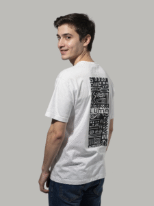 Luma Classic Graphic Back Print T-Shirt - White