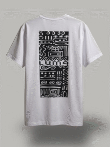 Luma Classic Graphic Back Print T-Shirt - White