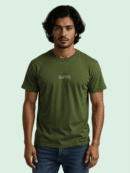 Luma Classic T Embroidered High Neck- Green