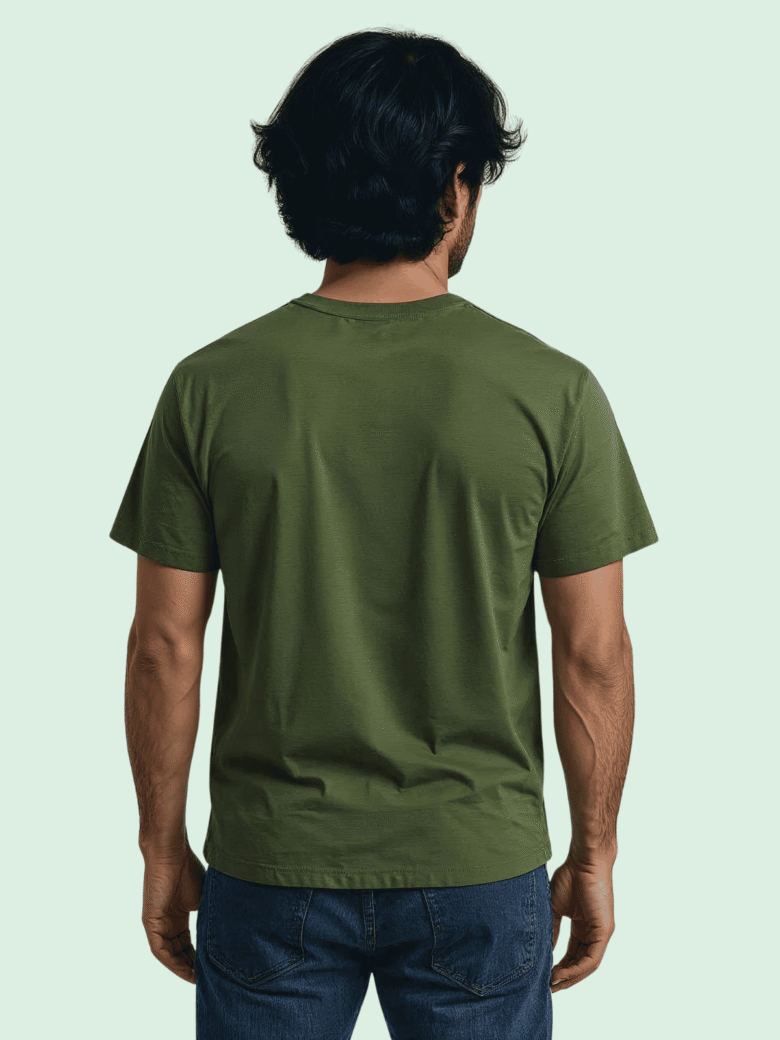 Luma Classic T Embroidered High Neck- Green - Image 3