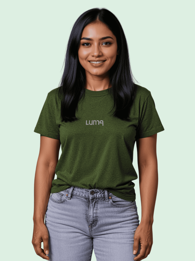 Luma Classic T Embroidered High Neck- Green - Image 2