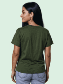 Luma Classic T Embroidered High Neck- Green