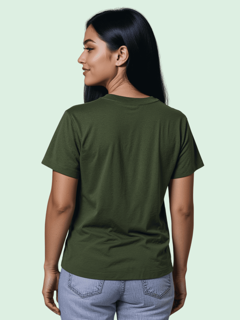 Luma Classic T Embroidered High Neck- Green - Image 4