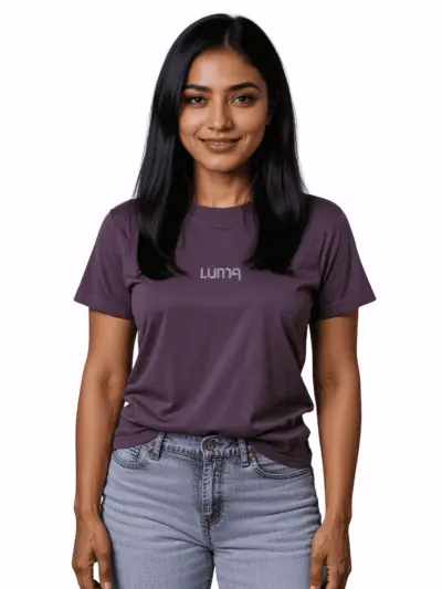 Luma Classic T Embroidered High Neck- White