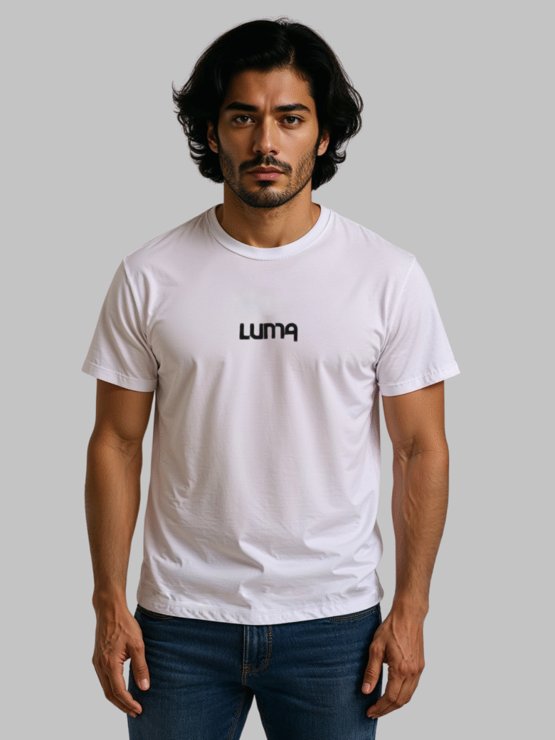 Luma Classic T Embroidered High Neck- White - Image 2