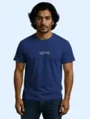 Luma Classic T Embroidered High Neck- Blue