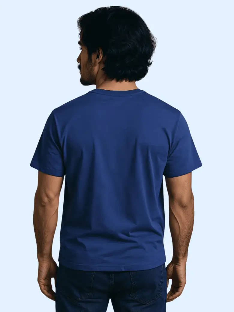 Luma Classic T Embroidered High Neck- Blue - Image 4