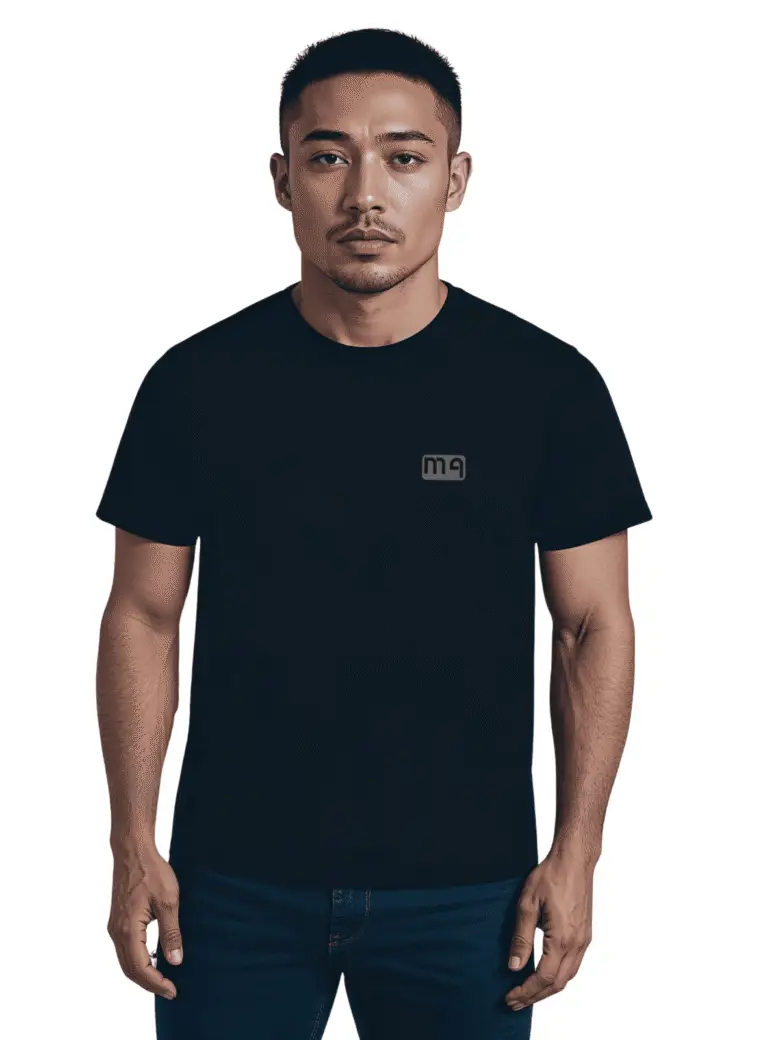 Luma Classic Graphic Back Print T-Shirt - Black - Image 3
