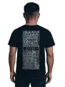 Luma Classic Graphic Back Print T-Shirt - Black