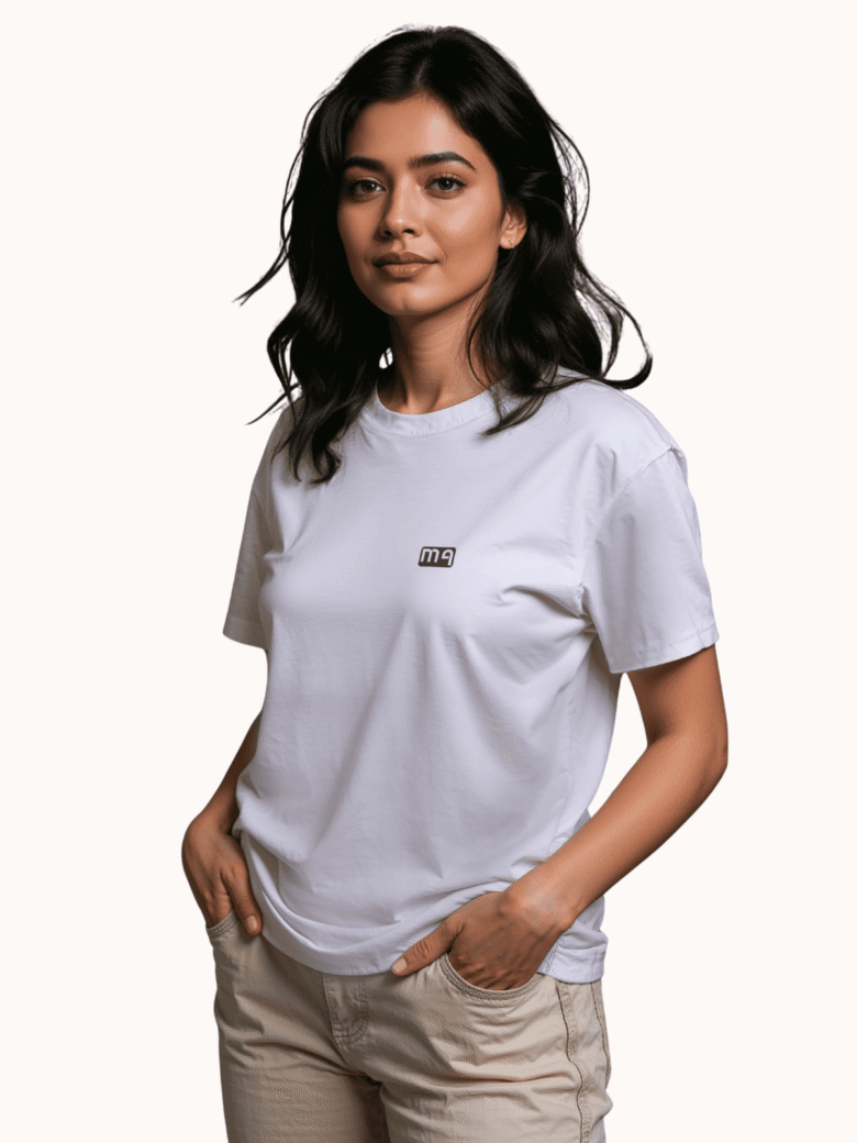 Luma Classic Graphic Back Print T-Shirt - White - Image 2