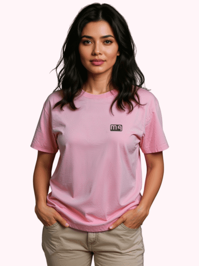 Luma Classic Graphic Back Print T-Shirt - Pink
