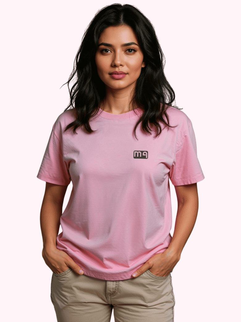 Luma Classic Graphic Back Print T-Shirt - Pink