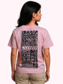 Luma Classic Graphic Back Print T-Shirt - Pink