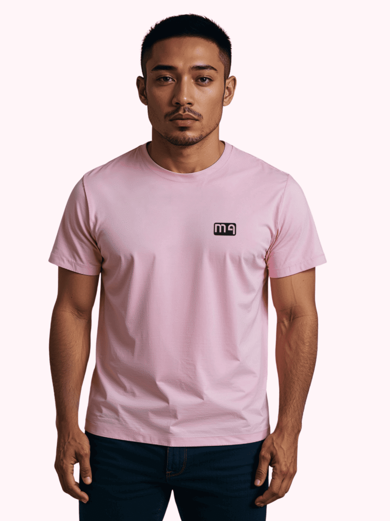 Luma Classic Graphic Back Print T-Shirt - Pink - Image 3