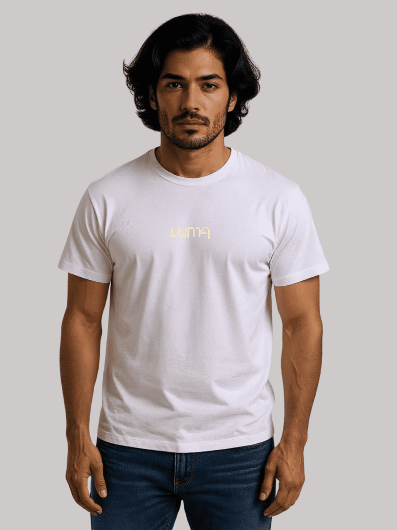 Luma Classic Gel Print T-Shirt - White - Image 2