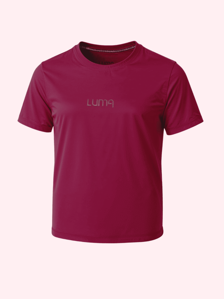 Luma Classic Gel Print T-Shirt - Magenta - Image 3