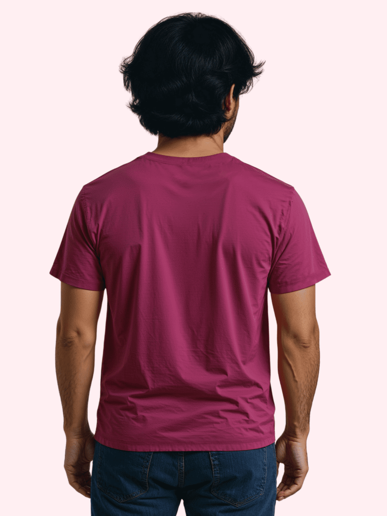 Luma Classic Gel Print T-Shirt - Magenta - Image 4