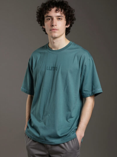 Luma Classic Gel Print T-Shirt - Cyan Blue