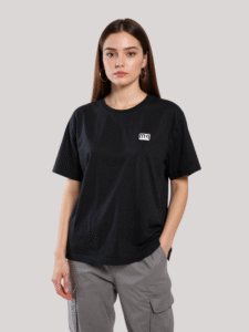 Luma Classic Graphic Back Print T-Shirt - Black