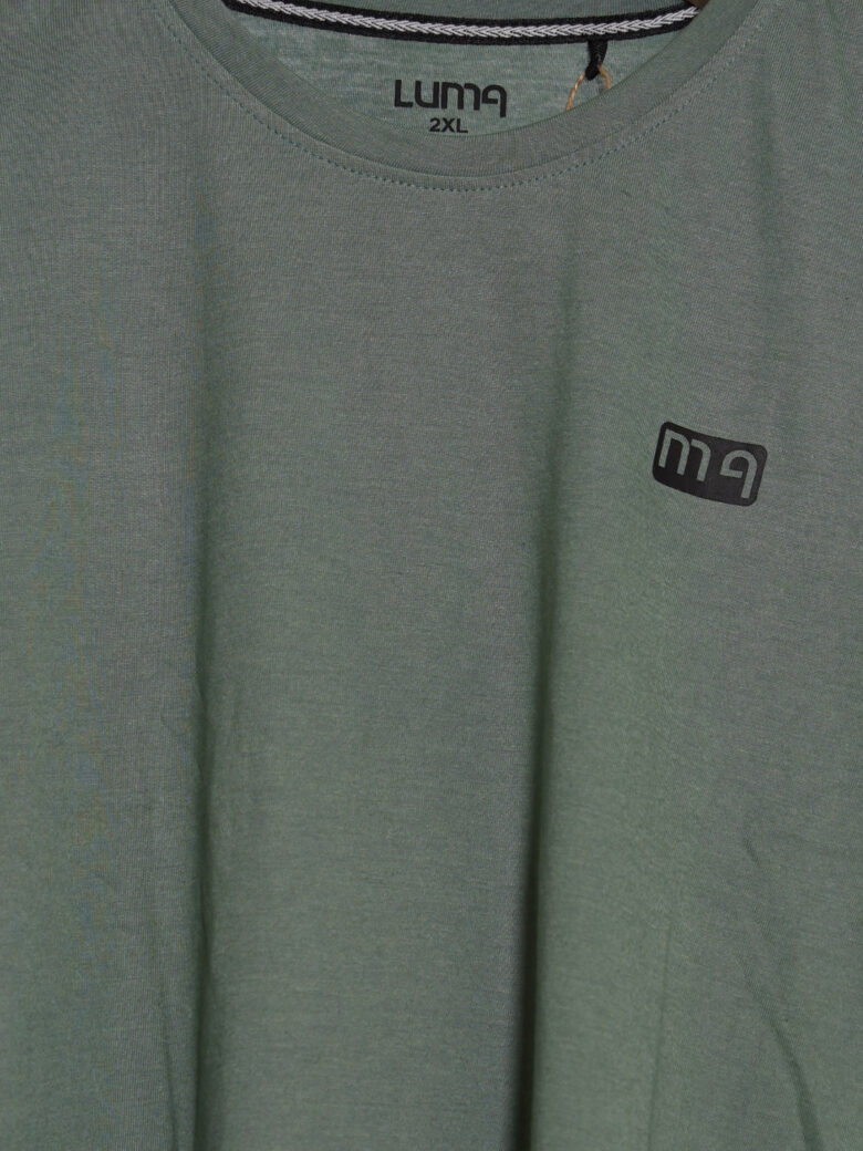 Luma Classic Graphic Back Print T-Shirt - Green - Image 4