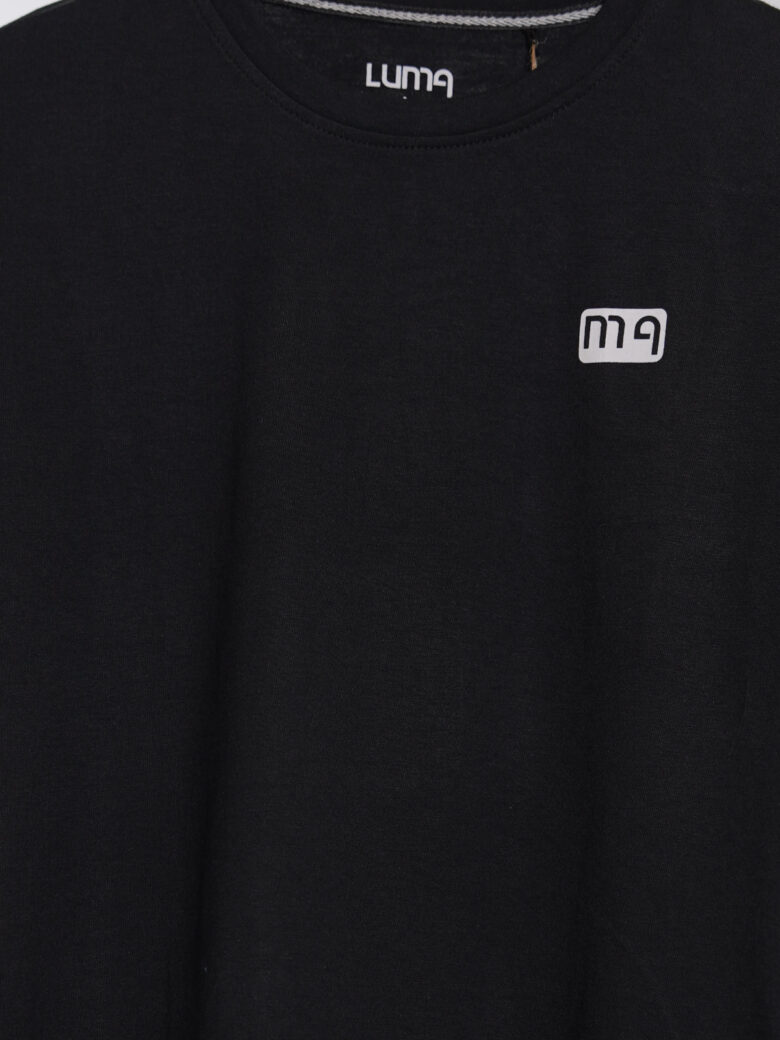 Luma Classic Graphic Back Print T-Shirt - Black - Image 7