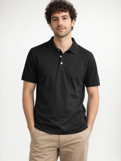 Luma Polo T-Shirt - Black