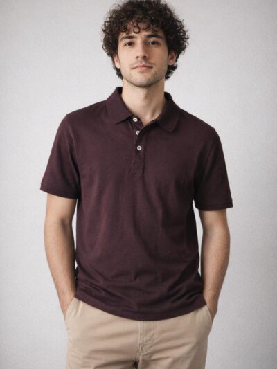 Luma Polo T-Shirt - Dark Maroon