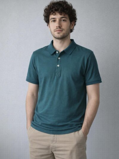 Luma Polo T-Shirt - Cyan Blue