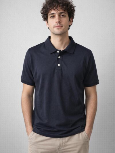 Luma Polo T-Shirt - Navy Blue